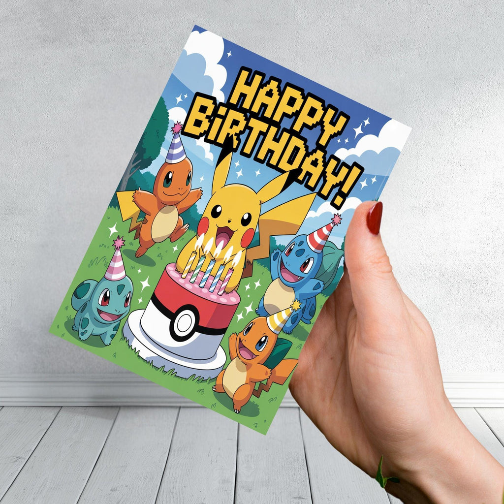 Pikachu Trainer & Friends Birthday Character Inspired Design Various Designs