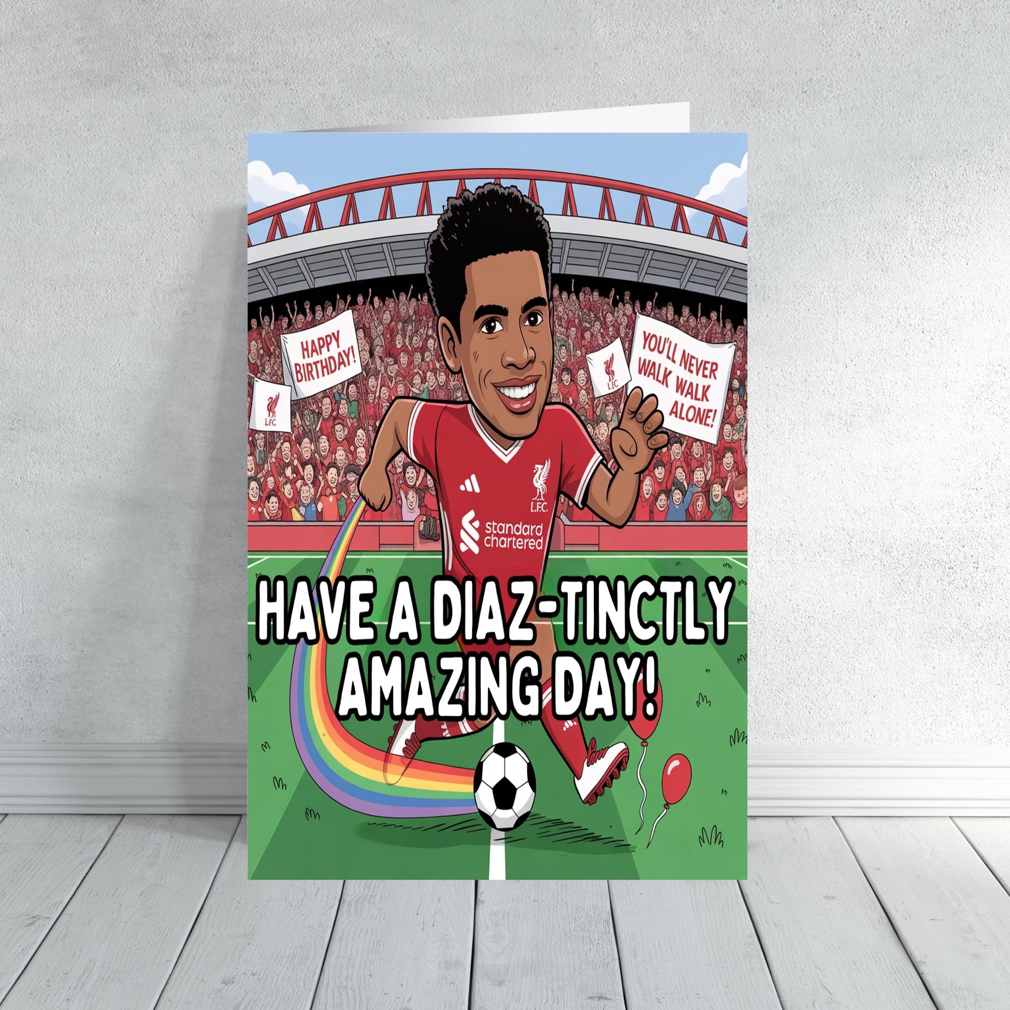 Liverpool Birthday Card – Funny LFC Football Cards | Salah, Van Dijk, Diaz, Goalkeeper Boss Manager