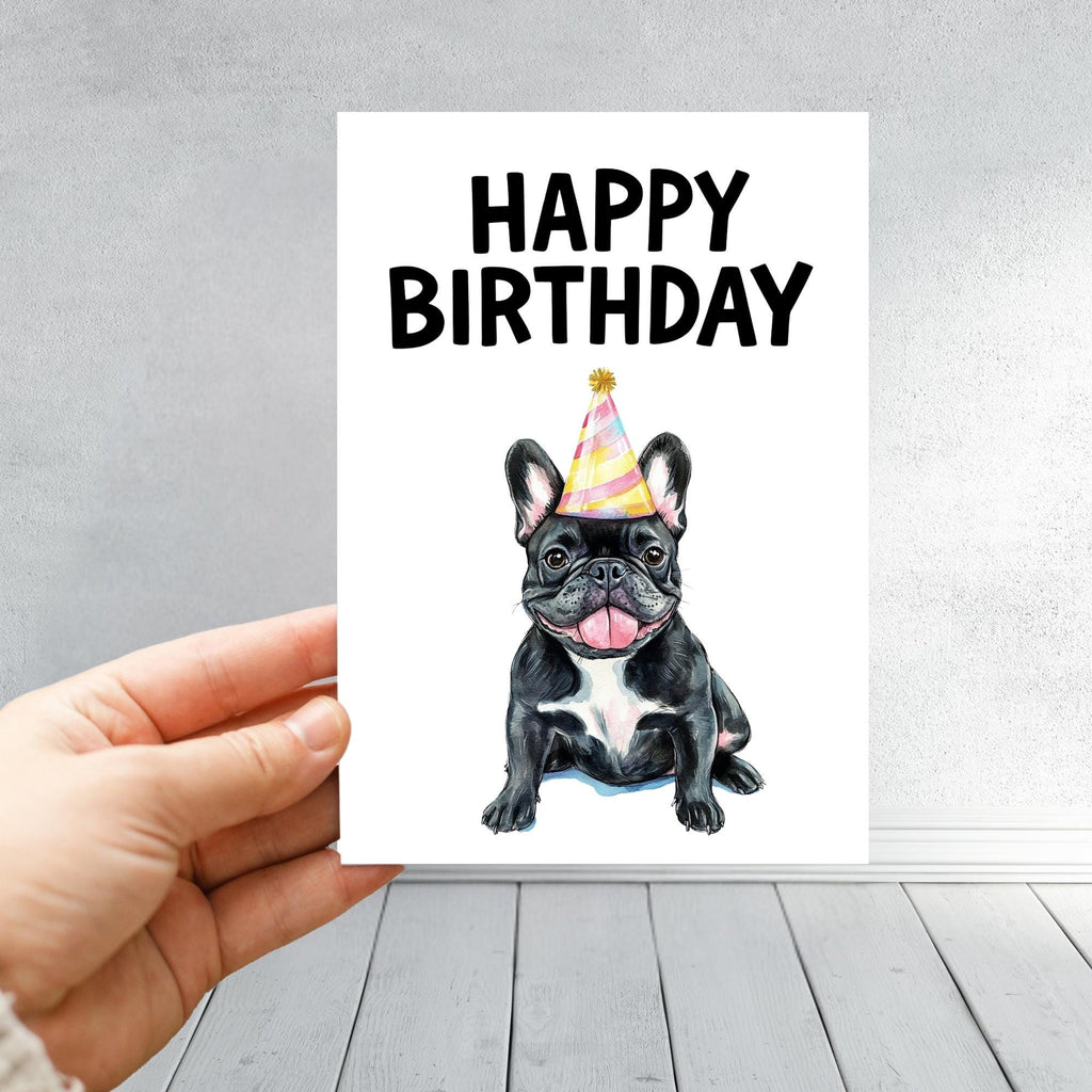 Cute Dog Birthday Card Inspired Dog Lover Design  Various Breed Options