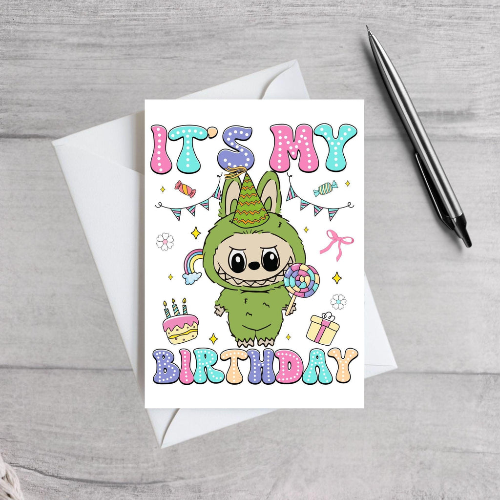 Cute Monster Birthday Card  Monster Doll Inspired Various Designs