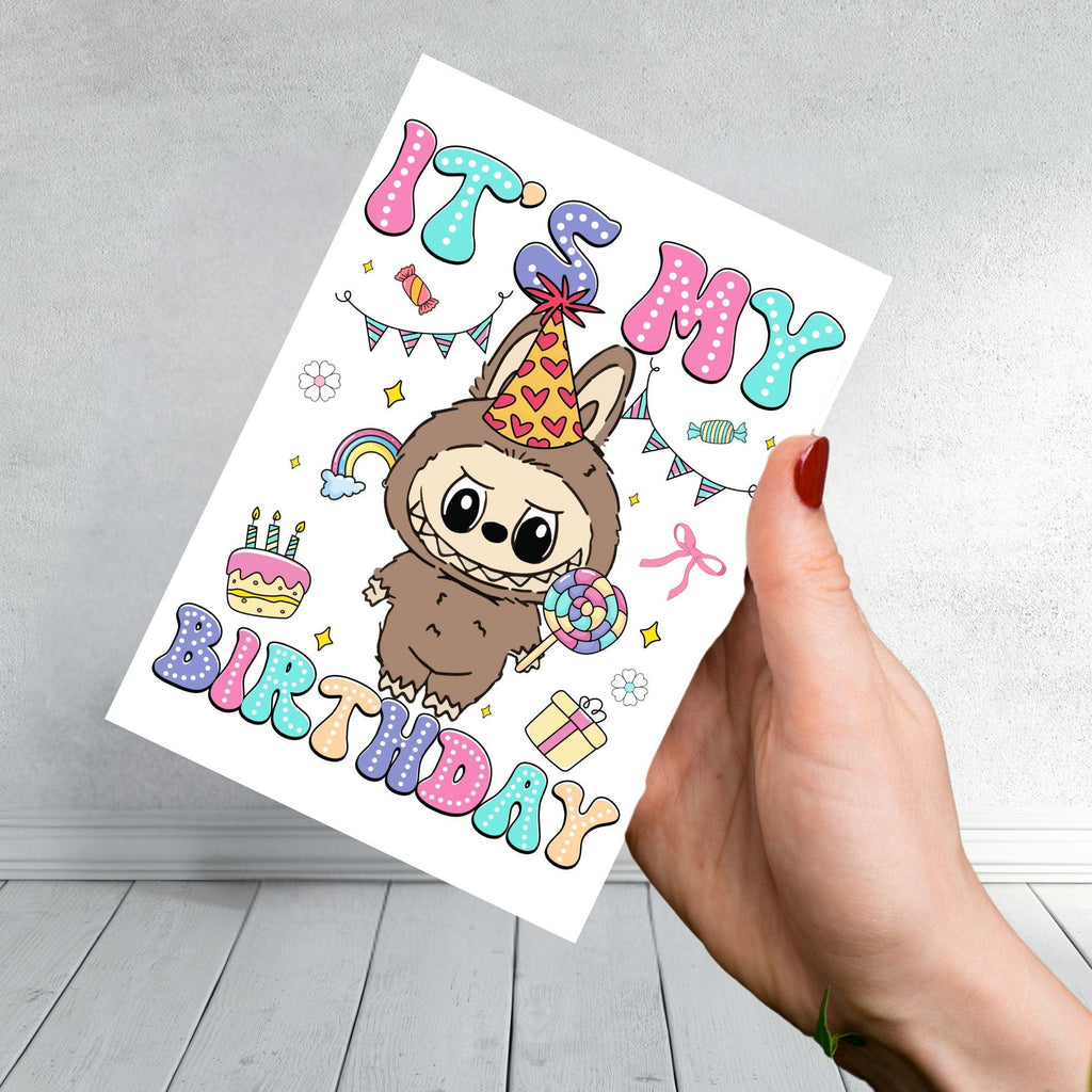 Cute Monster Birthday Card  Monster Doll Inspired Various Designs