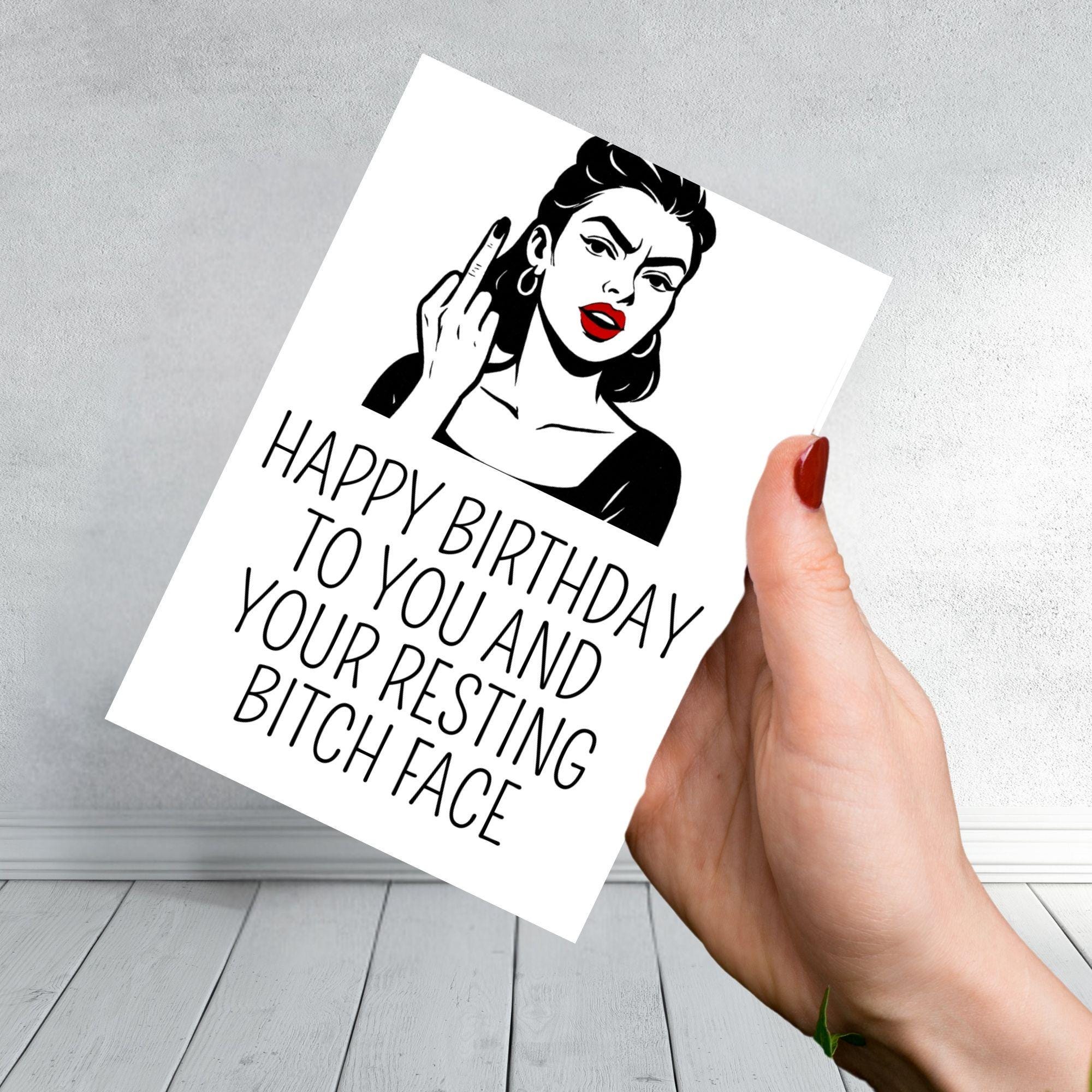Funny Rude Birthday Card Set | Adult Humour Greeting Cards | Sarcastic & Offensive Cards for Him or Her | Naughty Joke Card Collection