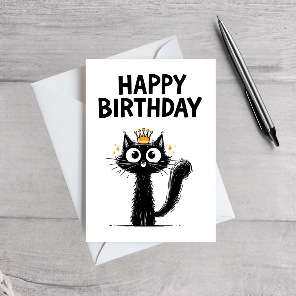 Funny Cat Lover Birthday Card Cartoon Inspired Designs Various Designs