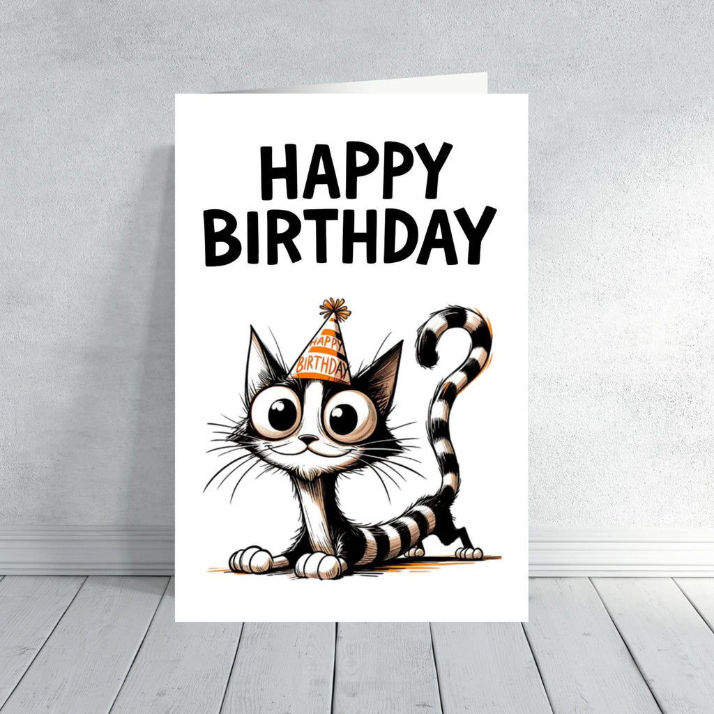 Funny Cat Lover Birthday Card Cartoon Inspired Designs Various Designs